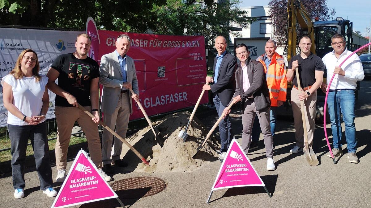 Spatenstich im Weilheim an der Teck